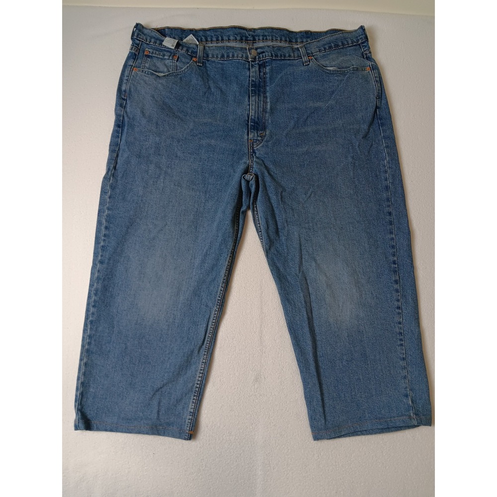 Levis 550 Relaxed Fit Tapered Leg‎ Blue Denim Jeans Mens 48x29